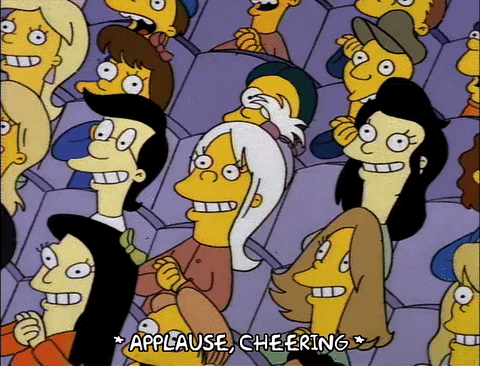 People applauding.