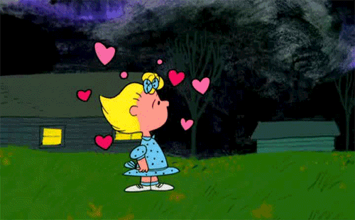 love animated peanuts valentines day hearts sally brown animated GIF