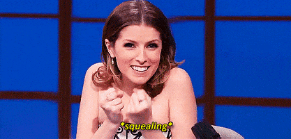 Anna Kendrick Excited animated GIF