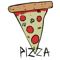 pizza animated loop sketch animated GIF