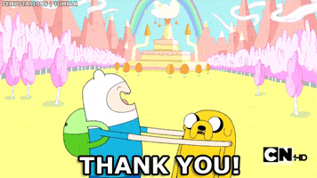 Adventure Time Hug animated GIF
