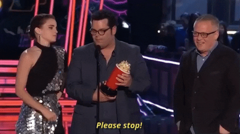 please stop emma watson gif by mtv movie & tv awards