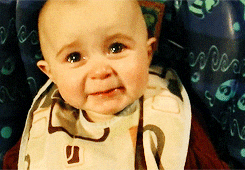 A baby crying