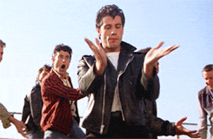 Grease John Travolta animated GIF