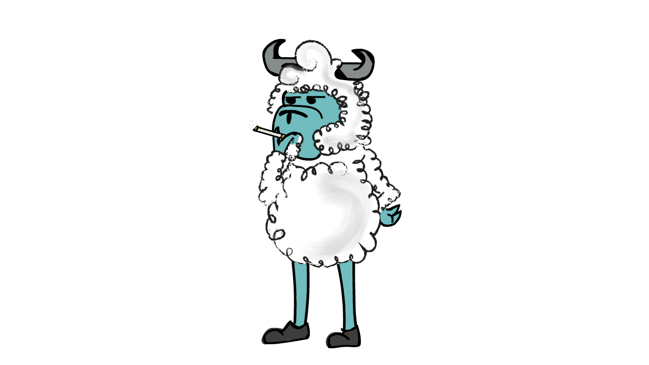 angry sheep gif