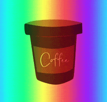 Coffee Rainbow GIF