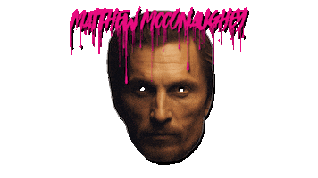 Matthew Mcconaughey Facemask Sticker by Self Deception