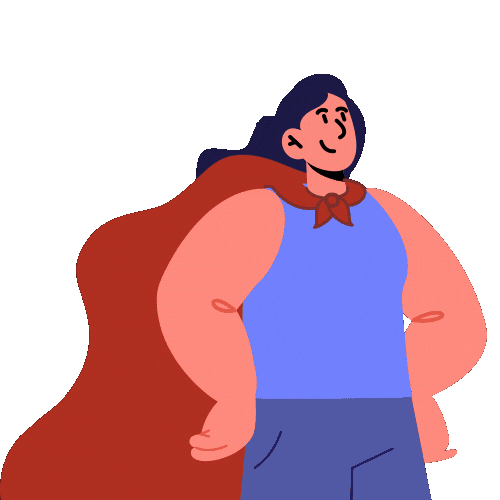 Red Cape Smile Sticker