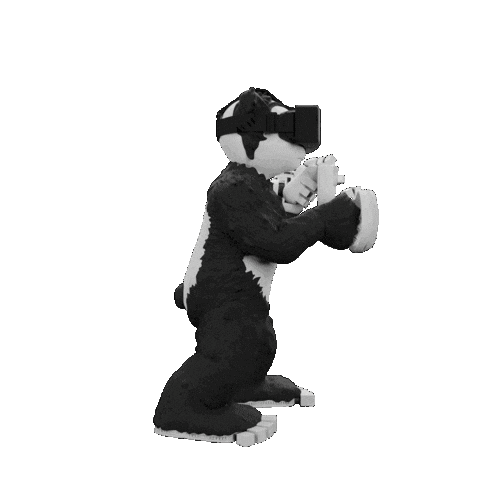 Metaverse Panda Sticker by Endangered Labs