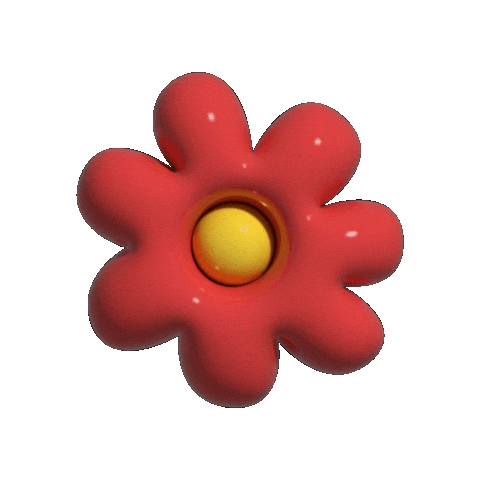 3D Flower Sticker by HELPNOFEED