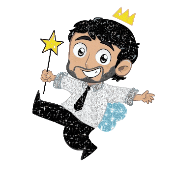 Super Star Glitter Sticker