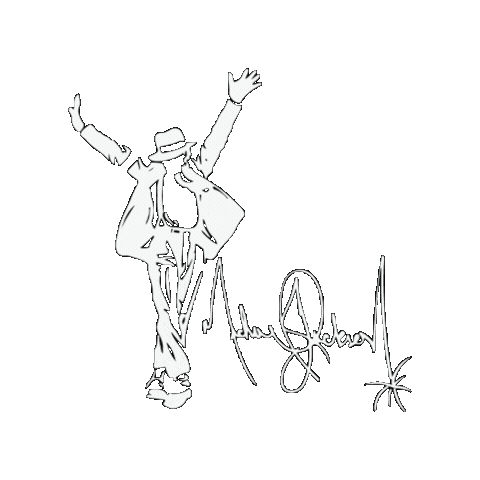 Michael Jackson Robot Sticker