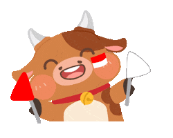 Excited Sticker