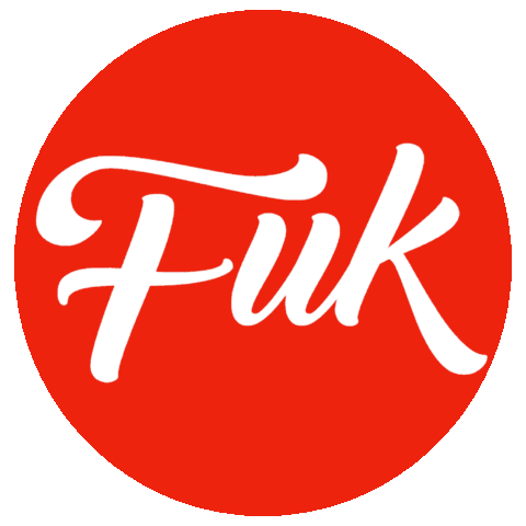 Fuk Red Ball Sticker by Fuk