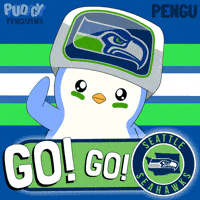 Seattle Seahawks Football GIF by Pudgy Penguins