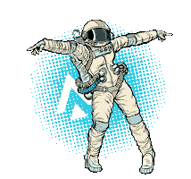 Space Woman Sticker by Université Grenoble Alpes