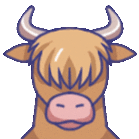Farming Simulator Cow Sticker by Farming Simulator | Official Channel