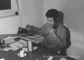 Vintage Phone GIF by BrabantinBeelden