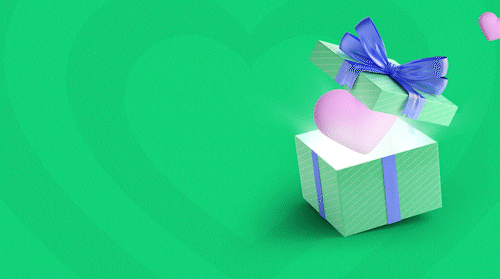 Happy birthday gift box ribbon background i Vector Image