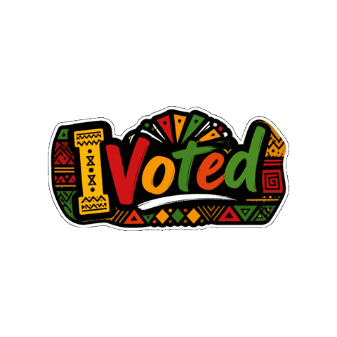 American Power Sticker by Jennifer Greenhill