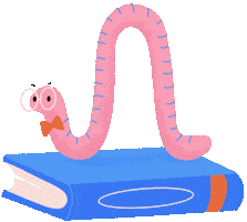 Book Glasses Sticker by Anna Hurley