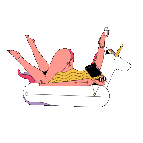 Summer Unicorn Sticker by Odd Bleat