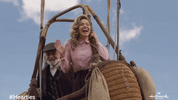 Floating Hot Air Balloon GIF by Hallmark Channel