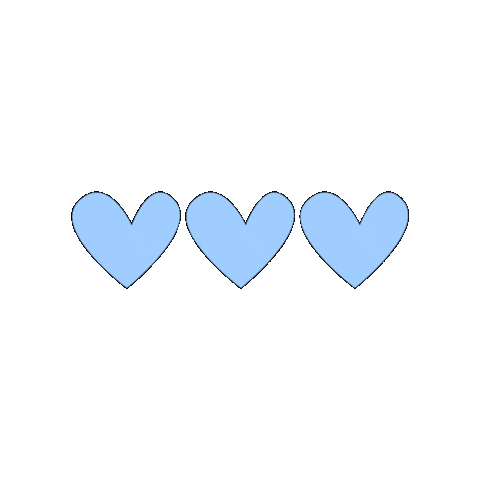 Blue Hearts Sticker by Volg