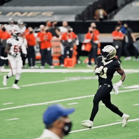 Flying Kick GIF by New Orleans Saints
