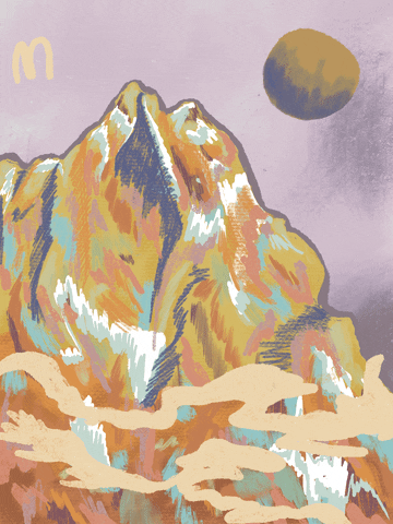 Mountain Man Illustration GIF by enchanted grdn