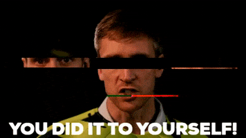Its Your Fault Insult GIF by FoilArmsandHog