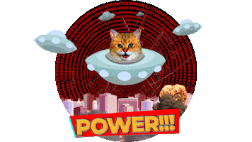 Cats Power Sticker by First Bike Ride