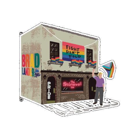 Pride Stonewall Sticker by Brad Lander