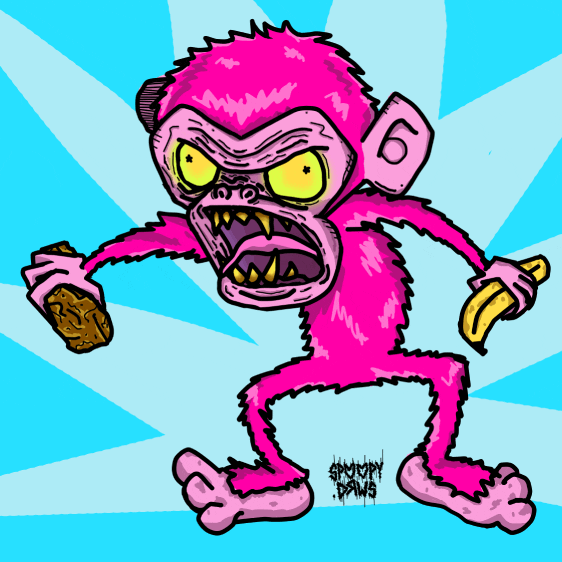 scared monkey gif