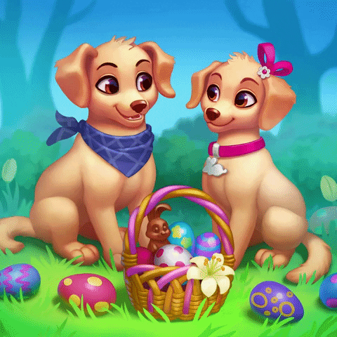 Easter Eggs Smile GIF by G5 games