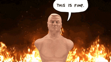 This Is Fine Falling Apart GIF by Century Kickboxing