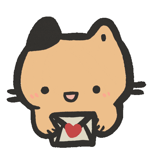 In Love Cat Sticker