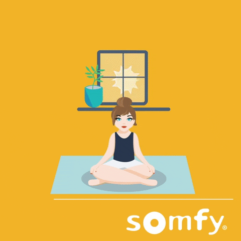 Relax Meditating GIF by Somfy