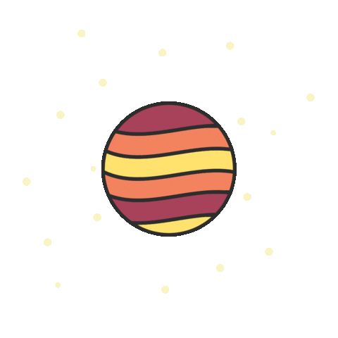 Space Planet Sticker by Kozmo