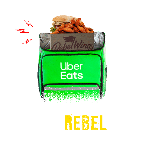 Uber Eats Burger Sticker by Rebel Wings México