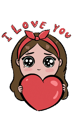 I Love You Heart Sticker