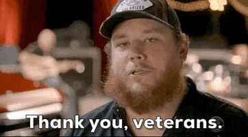 Luke Combs Veterans GIF by Academy of Country Music Awards
