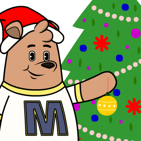 Christmas Tree Party GIF by Meme World of Max Bear