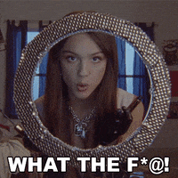 What The Fuck Wtf GIF by Olivia Rodrigo
