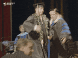 Graduation Day Fist Pump GIF by PurdueGlobal