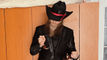Getting Ready Black Suit GIF