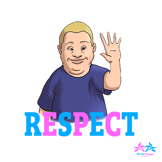 Wave Respect Sticker by wearestrongercharity