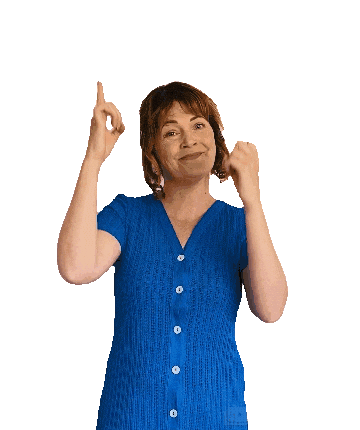 Pointing Fingers Sticker by Marjolein