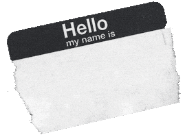 Tag Hello Sticker