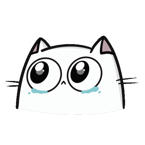 Sad Cat Sticker